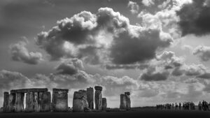 Schwarz-weiss-Fotografie: Foto von Stonehenge